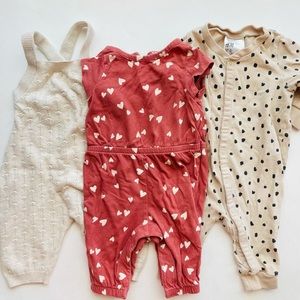 H&M, Old Navy Rompers newborn, 0-3 months
